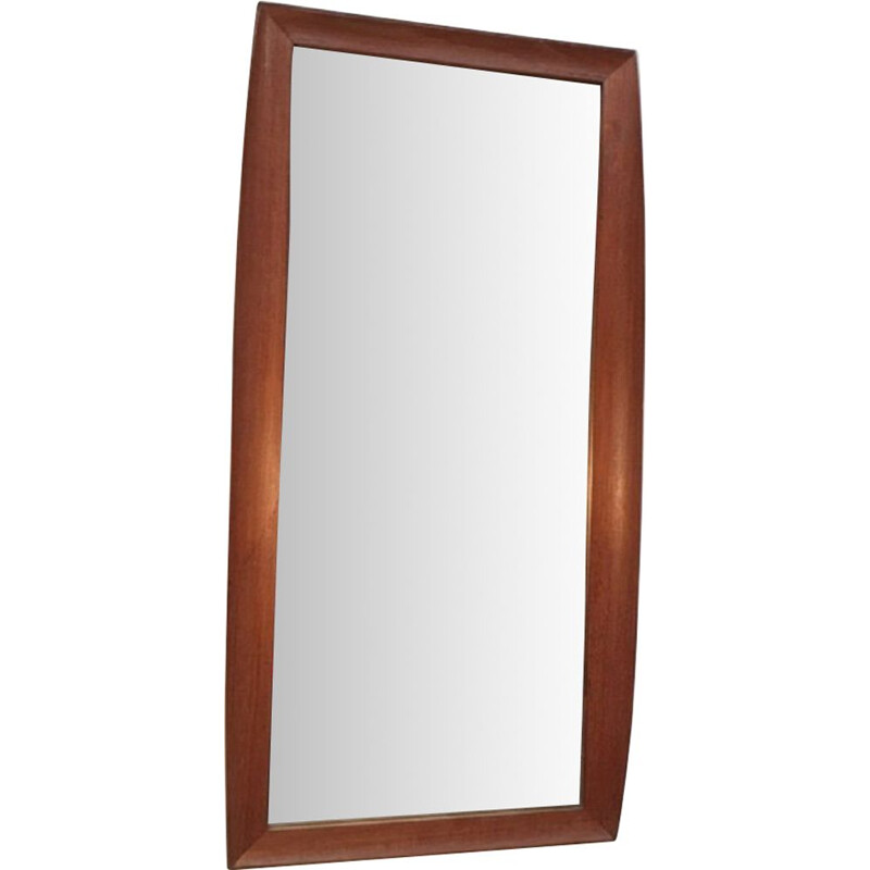 Vintage Scandinavian teak mirror, 1960s