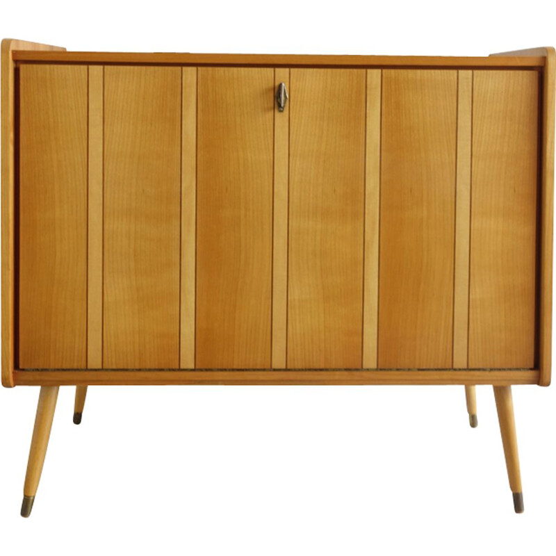 Vintage light wood sideboard 1950s 