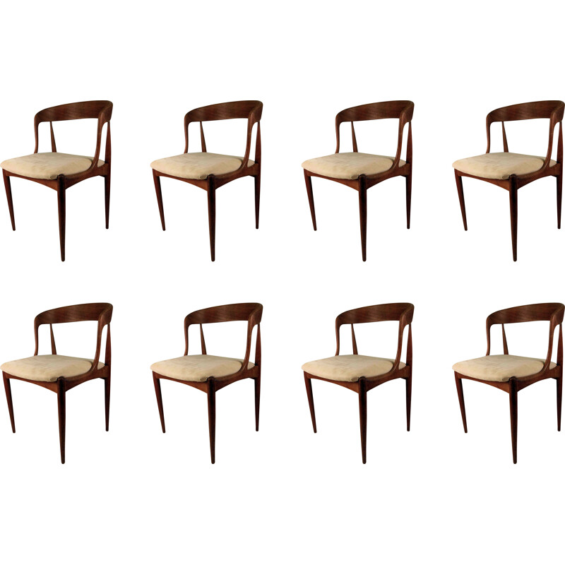 Set of 8 vintage dining chairs by Johannes Anderasen for Uldum Møbelfabrik, 1965