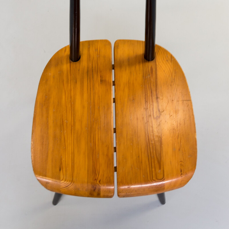 Pair of 2 "Pirkka" dinning chairs for Laukaan Puu, 1960s