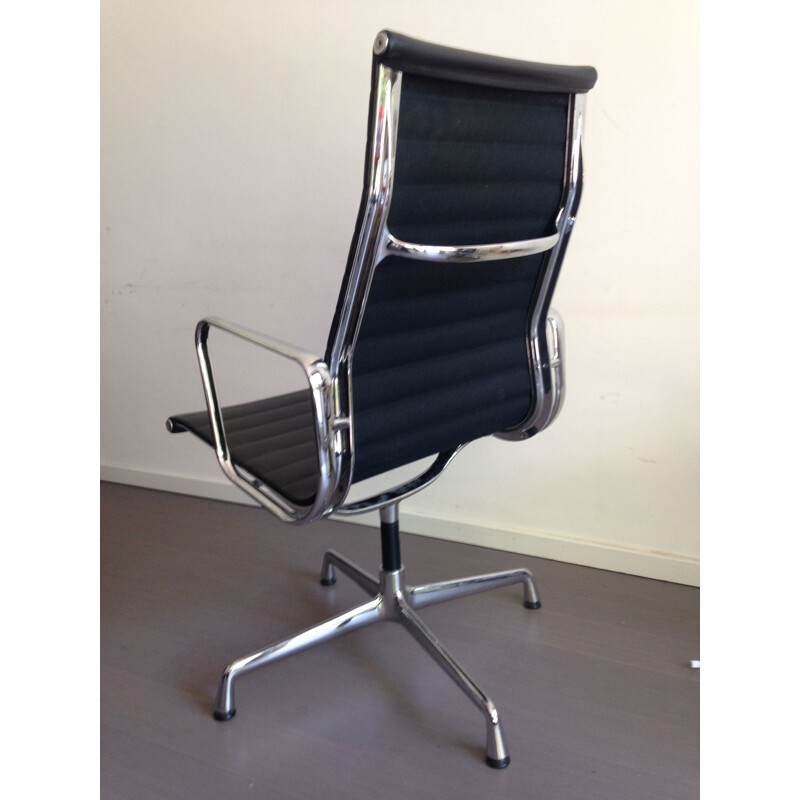 Vintage black leather desk chair