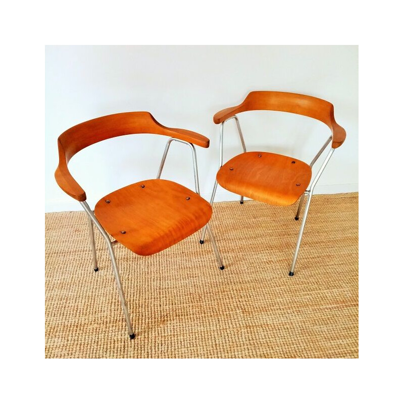 Paire de chaises vintage 4455 de Niko Kralj par Stol Kamnik, 1955