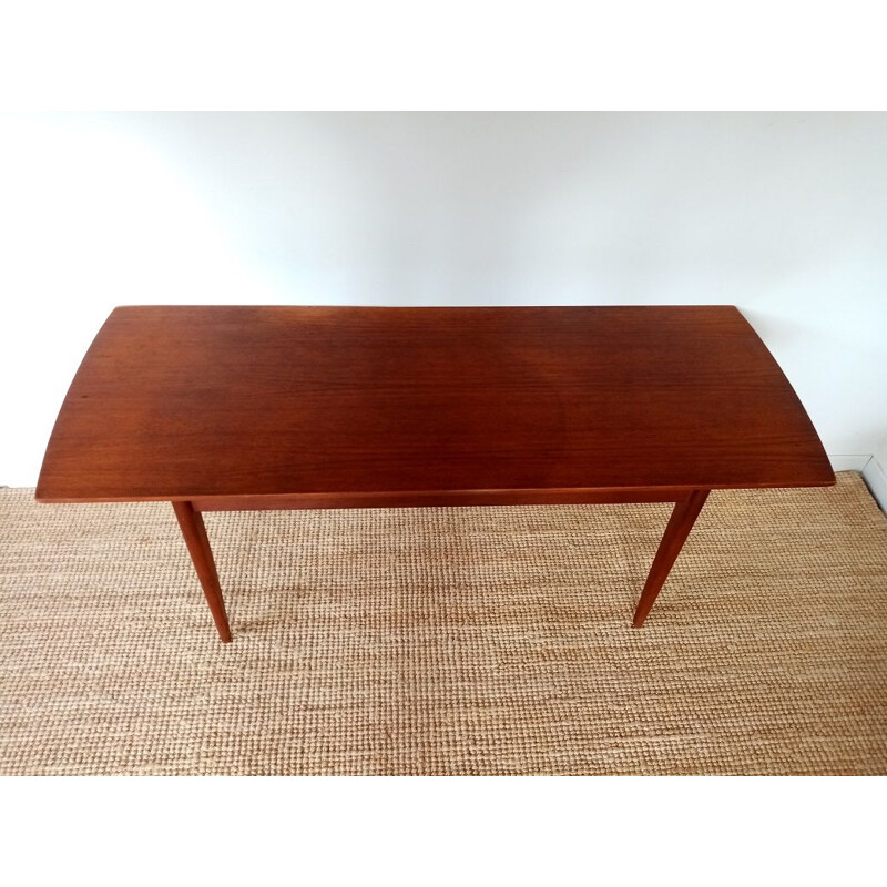 Table basse vintage en teck par Wilhelm Renz, Allemagne