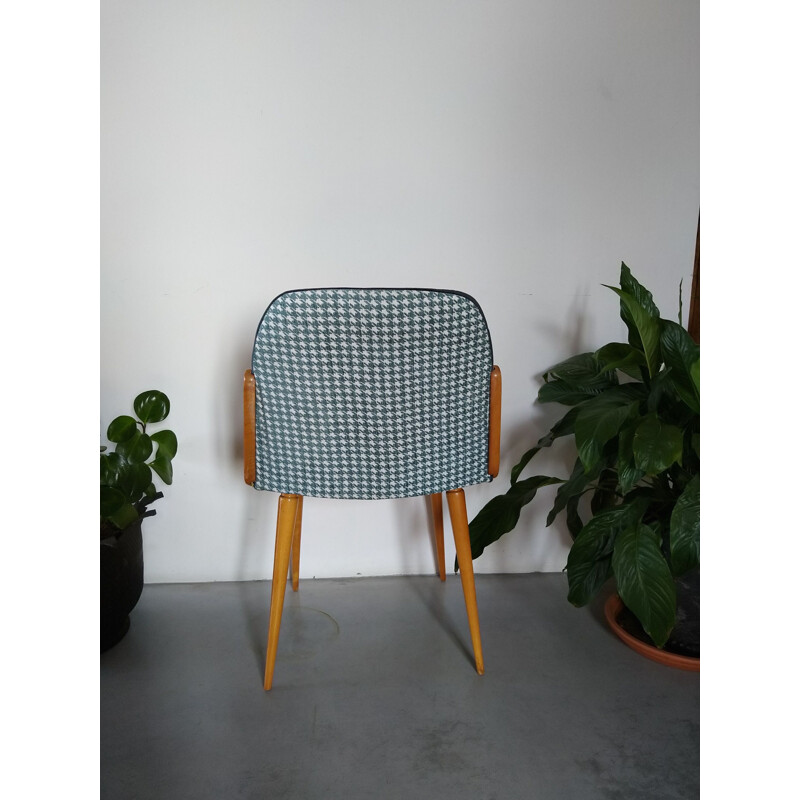 Scandinavian vintage velvet chair, 1960