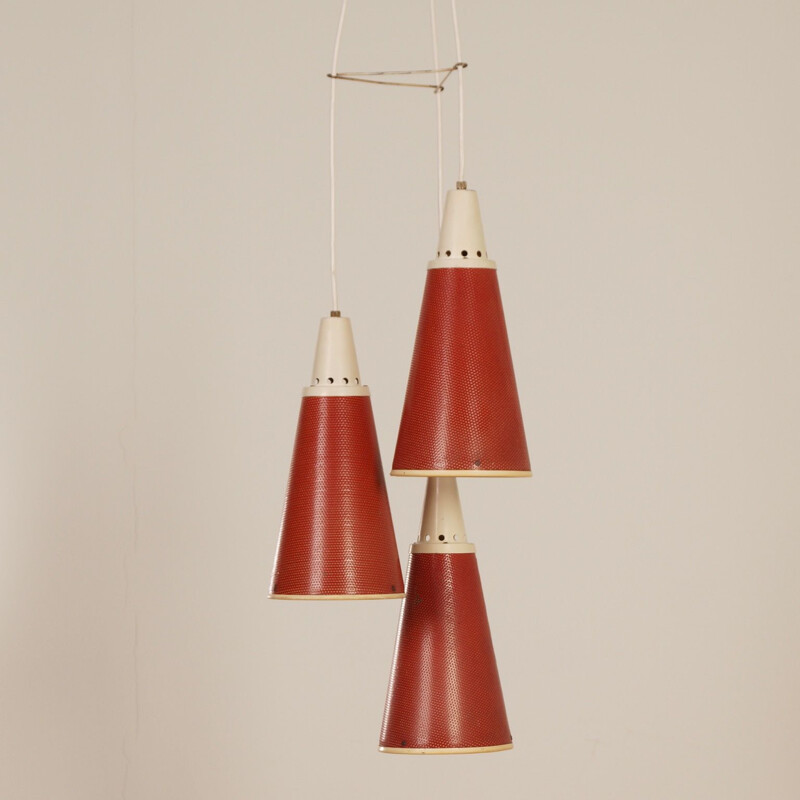 Lampadario vintage Perfolux di Niek Hiemstra presso Hiemstra Evolux 1955