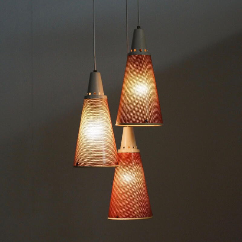 Vintage Perfolux hanging lamp by Niek Hiemstra at Hiemstra Evolux 1955