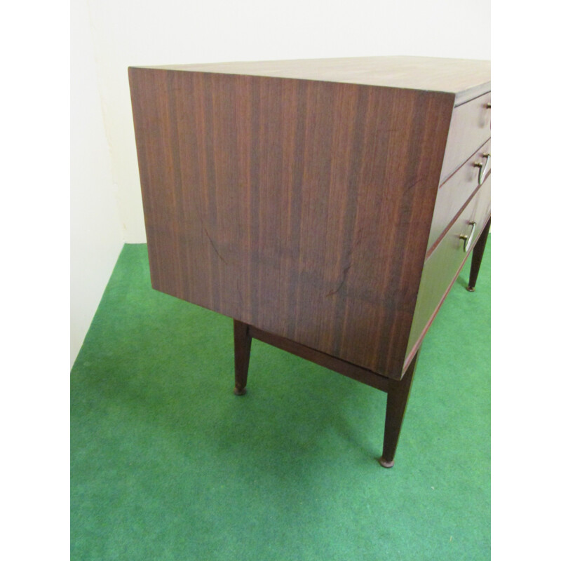 Vintage mahogany chest of drawers, 1960