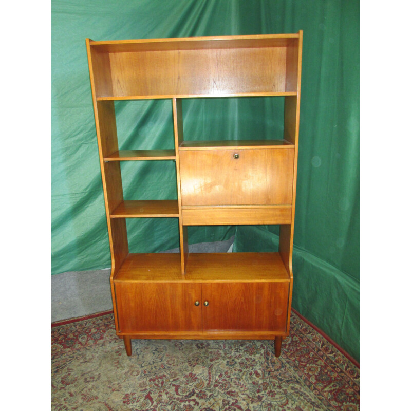 Vintage teak bookcase, 1960