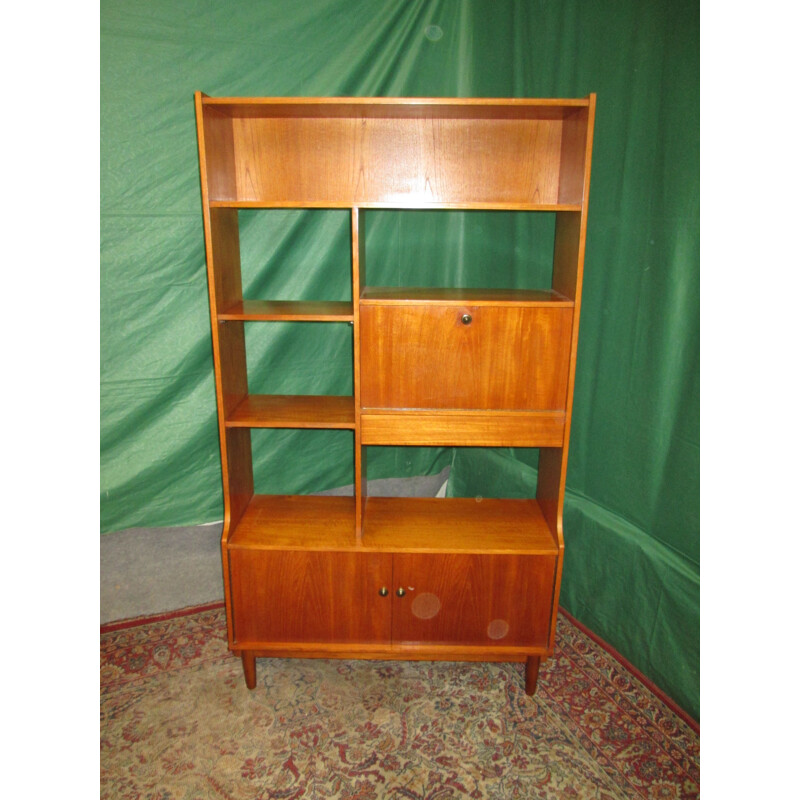 Vintage teak bookcase, 1960