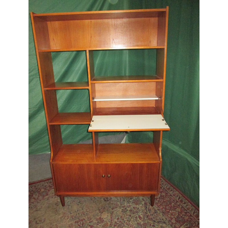 Vintage teak bookcase, 1960