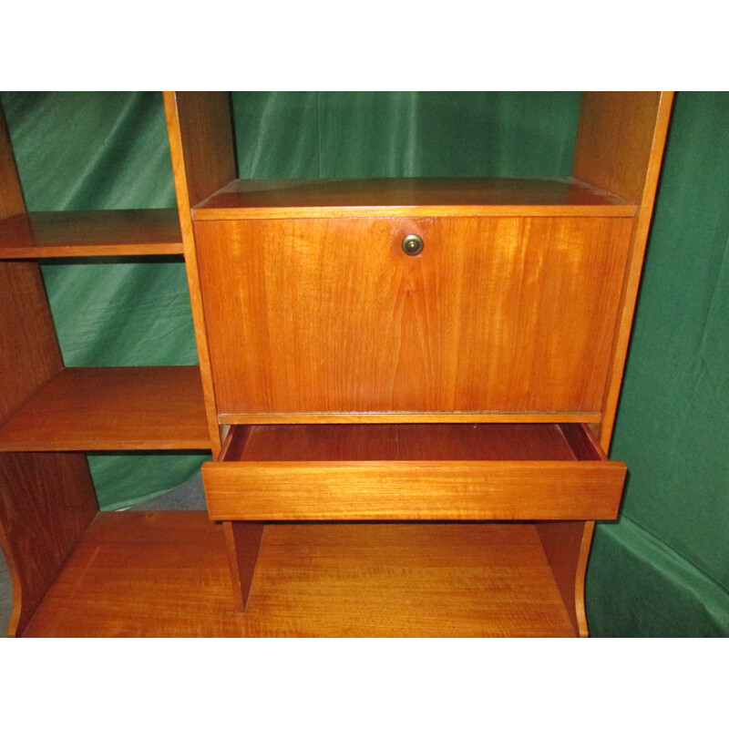 Vintage teak bookcase, 1960