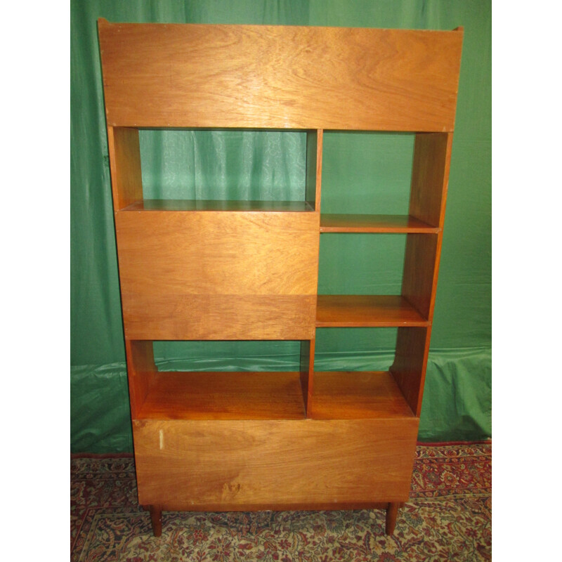 Vintage teak bookcase, 1960