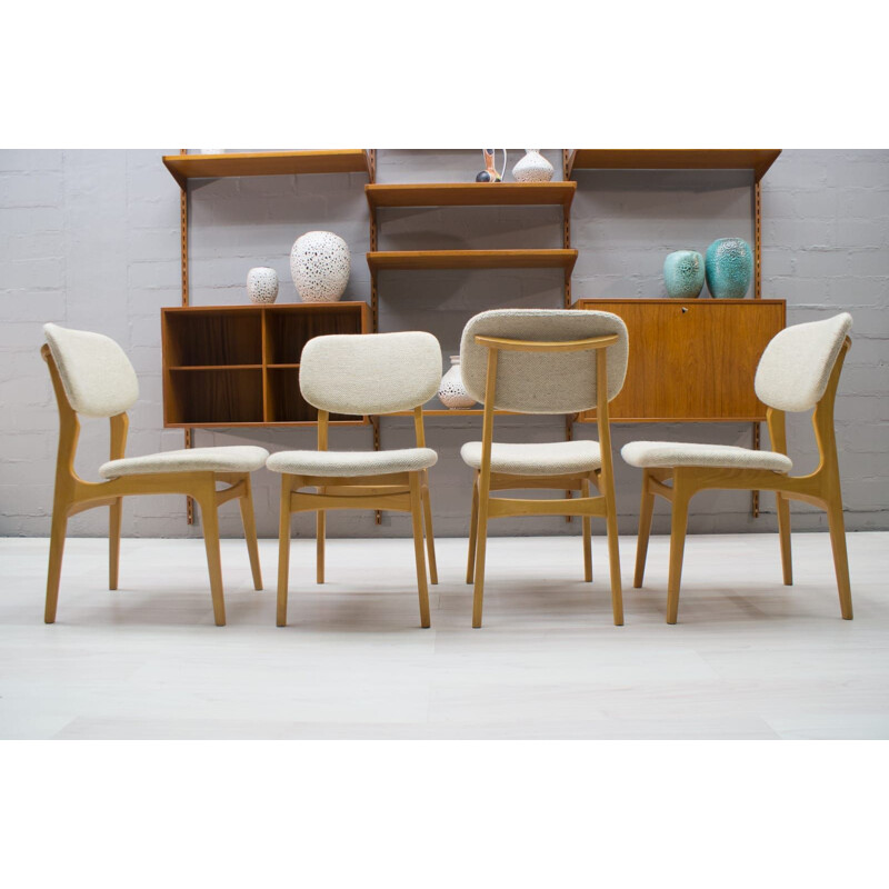 Vintage Set of 4 Scandinavian Dining Chairs, 1960s