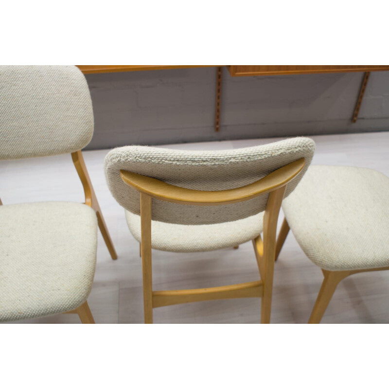 Vintage Set of 4 Scandinavian Dining Chairs, 1960s