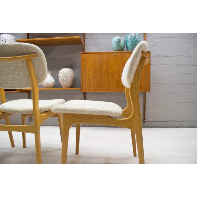 Vintage Set of 4 Scandinavian Dining Chairs, 1960s