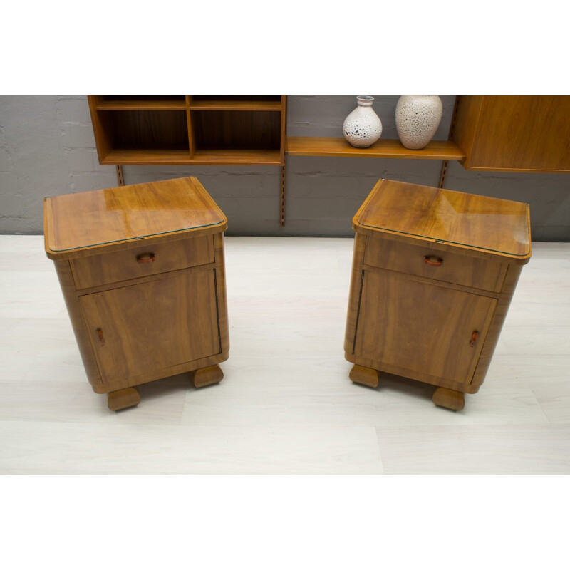 Pair of Art Deco Austrian Night Stands, 1930s