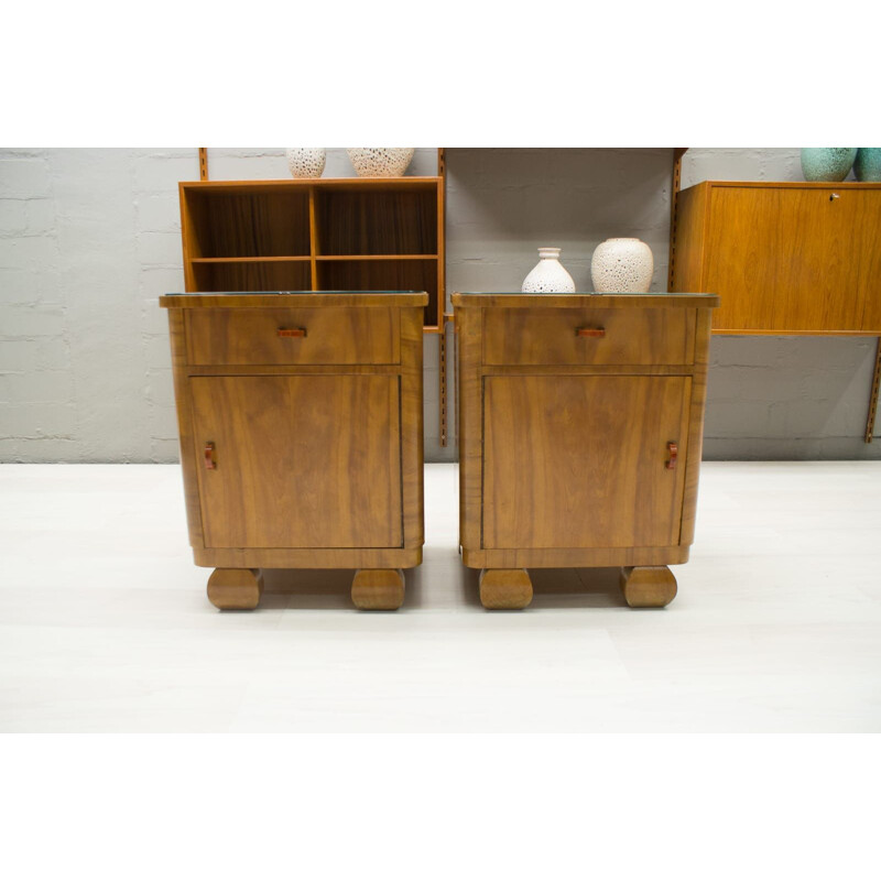 Pair of Art Deco Austrian Night Stands, 1930s