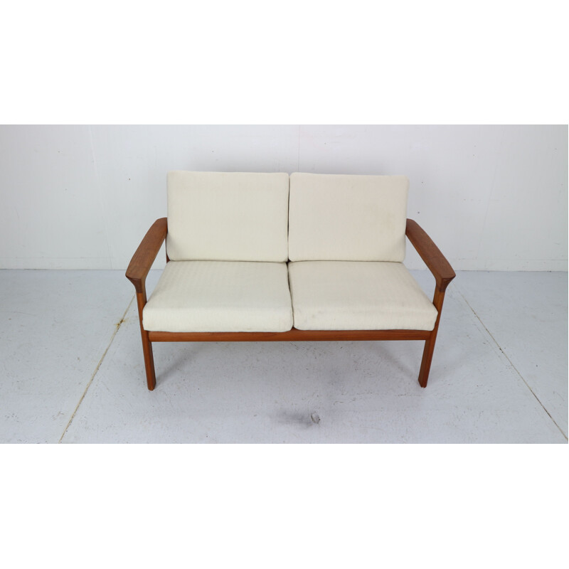 Vintage Danish 2-Seat Sofa in Teak  by Sven Ellekaer for Komfort, Denmark 1960s
