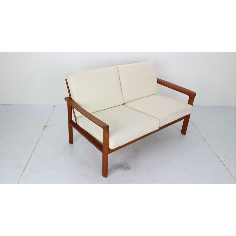 Vintage Danish 2-Seat Sofa in Teak  by Sven Ellekaer for Komfort, Denmark 1960s