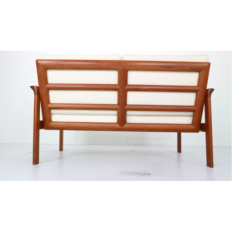 Vintage Danish 2-Seat Sofa in Teak  by Sven Ellekaer for Komfort, Denmark 1960s