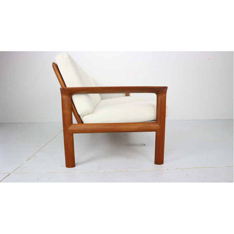 Vintage Danish Teak 3-Seat Sofa by Sven Ellekaer for Komfort, Denmark , 1960s