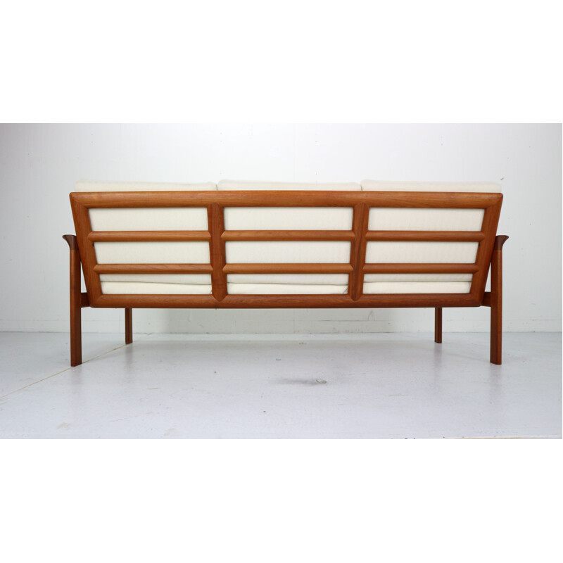 Vintage Danish Teak 3-Seat Sofa by Sven Ellekaer for Komfort, Denmark , 1960s