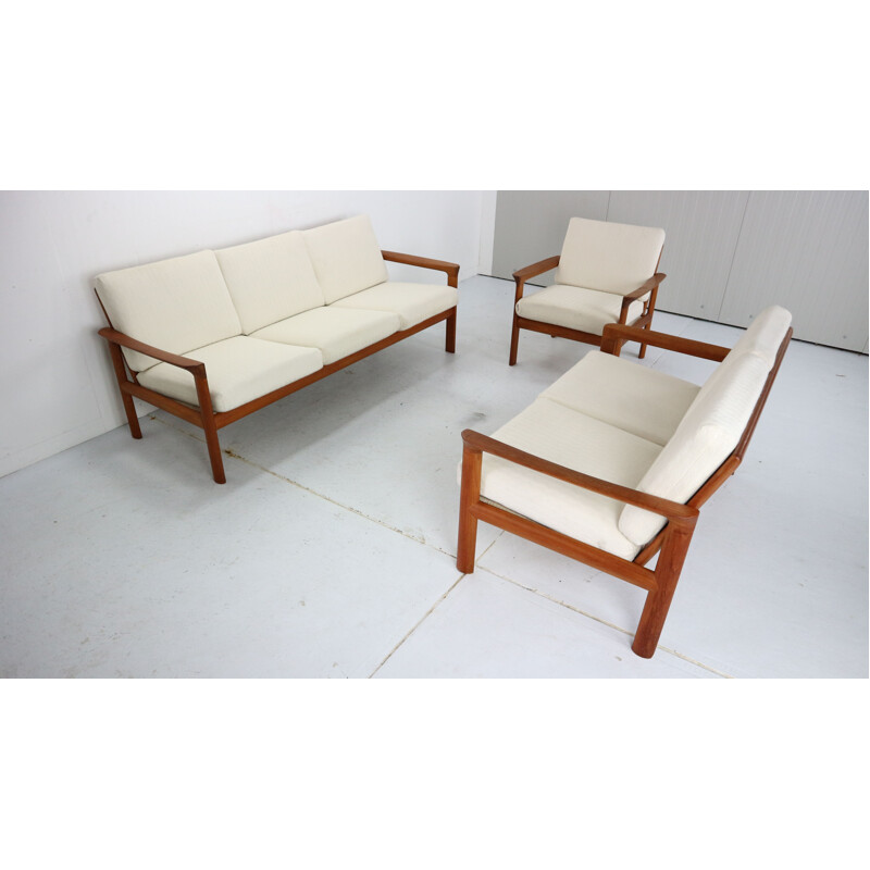 Vintage dining set by Sven Ellekaer for Komfort, Denmark  1960s