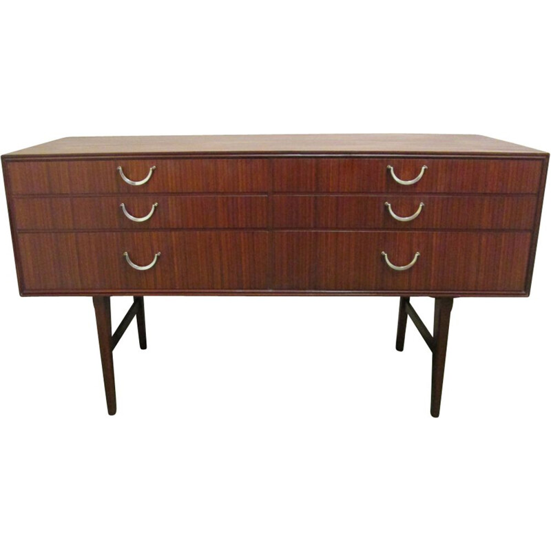 Vintage mahogany chest of drawers, 1960