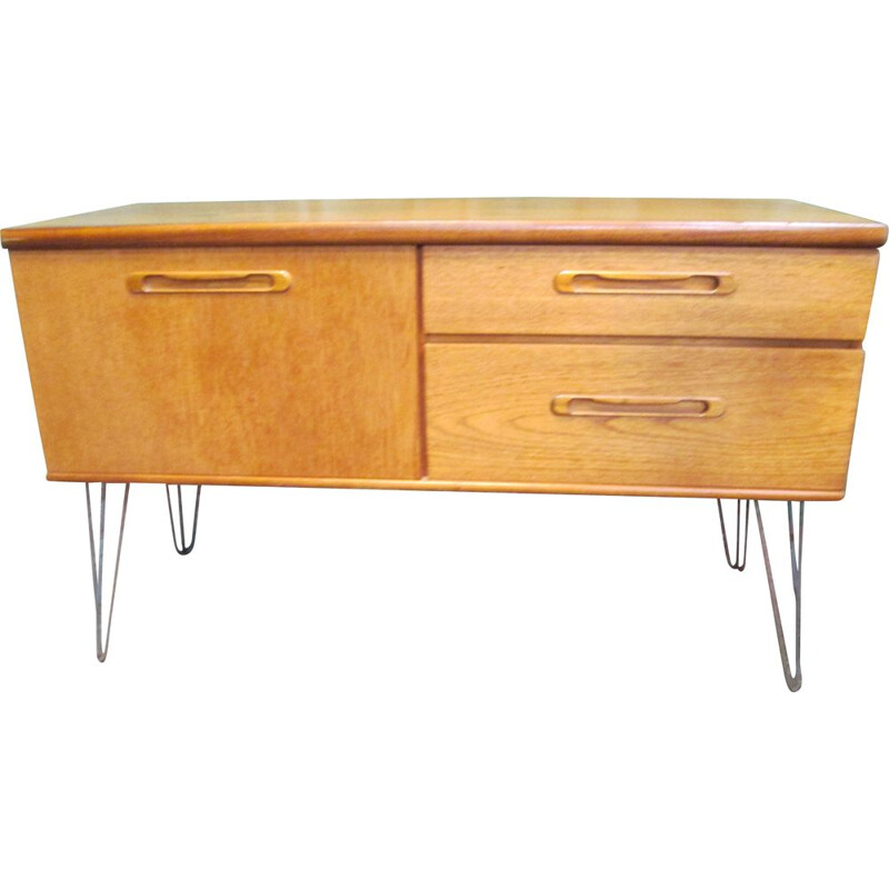 Vintage teak sideboard and pin feet, 1960s 