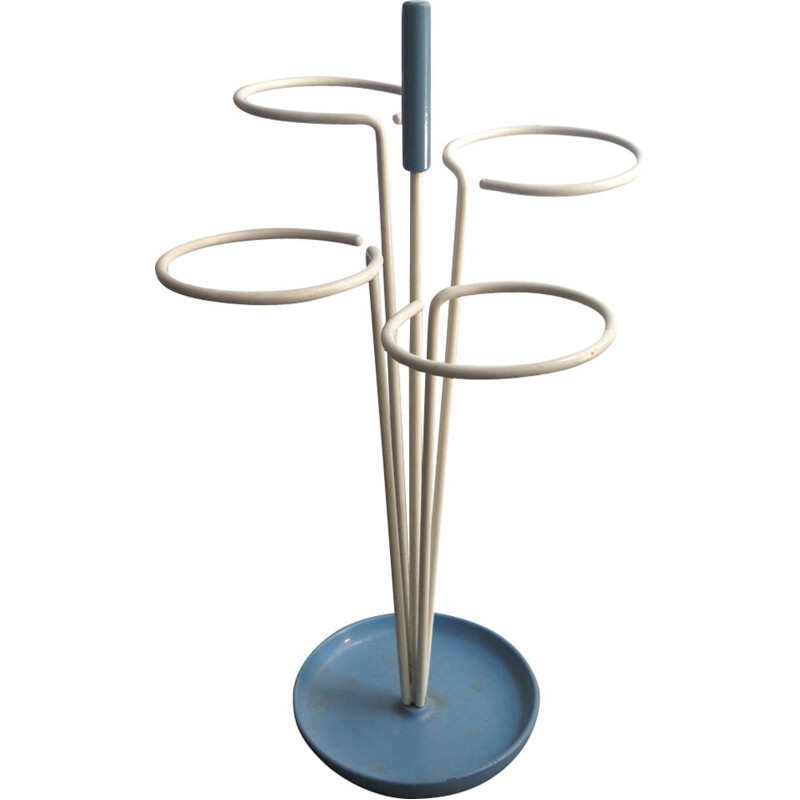 Vintage umbrella stand in iron 1950s