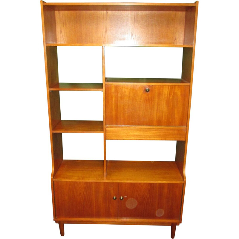 Vintage teak bookcase, 1960