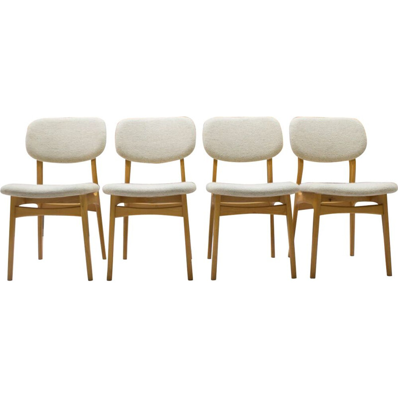 Suite de 4 chaises vintage scandinaves 1960 