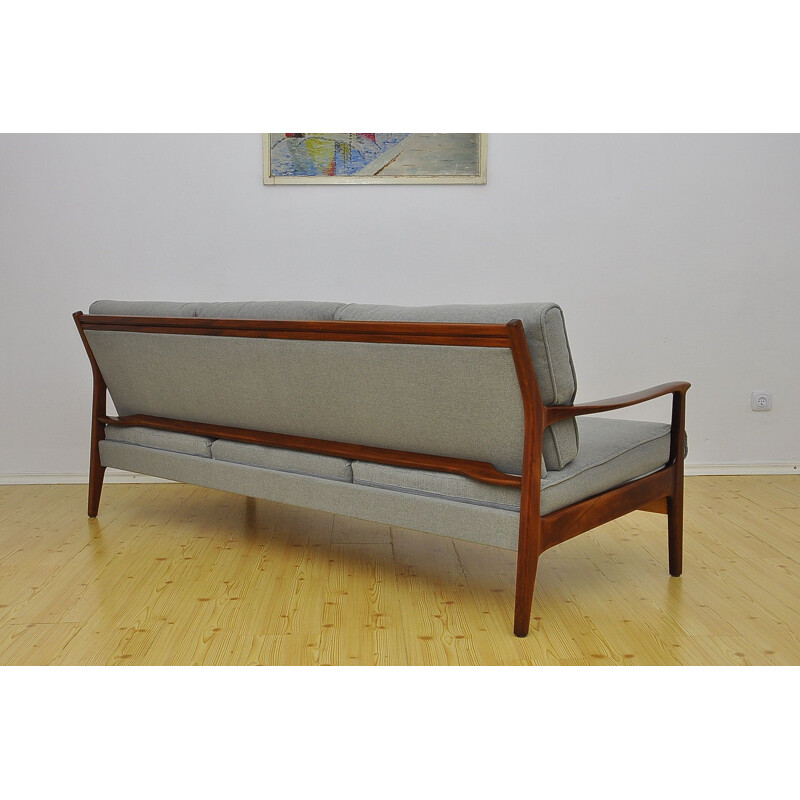 Vintage danish sofa with retractable seat, 1960s