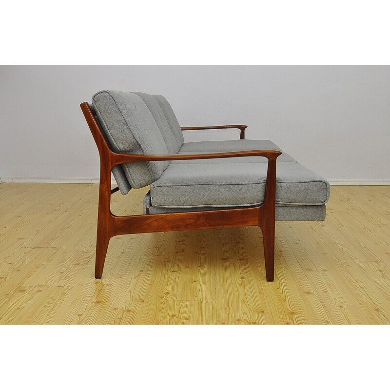 Vintage danish sofa with retractable seat, 1960s