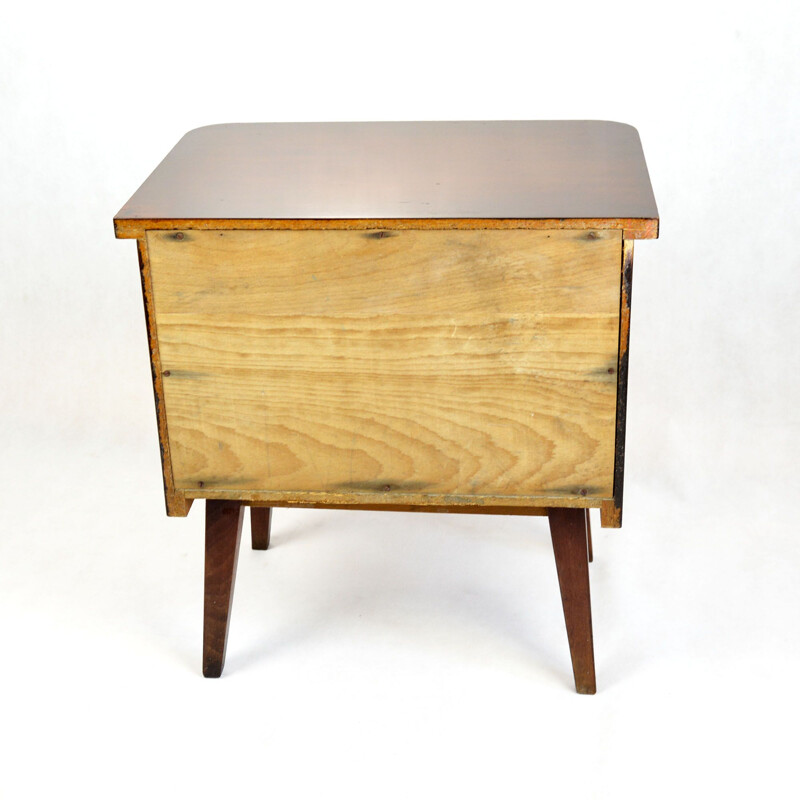 Vintage mahogany bedside table 1960s 