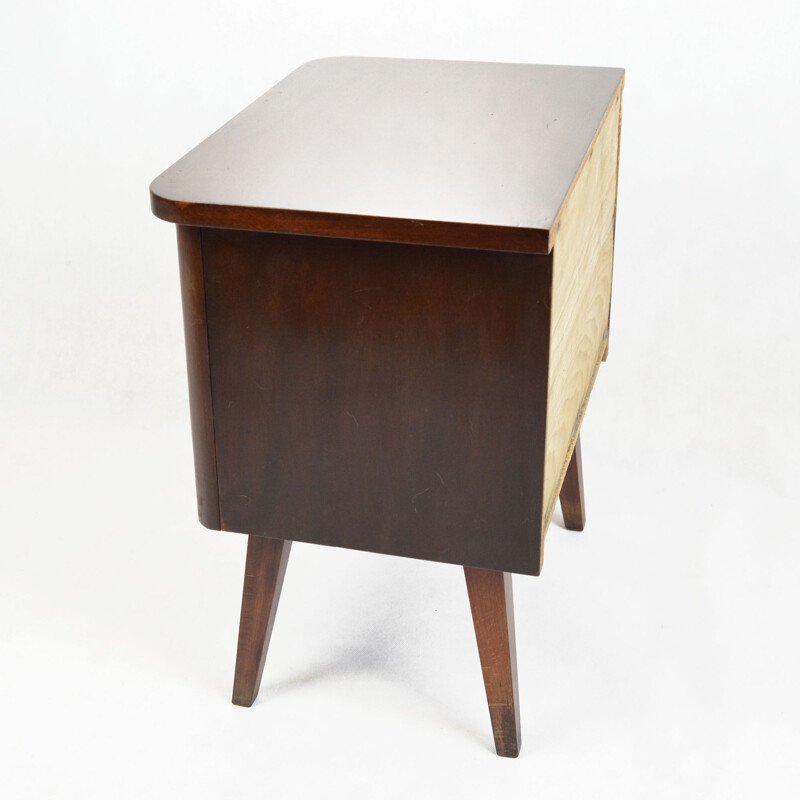 Vintage mahogany bedside table 1960s 