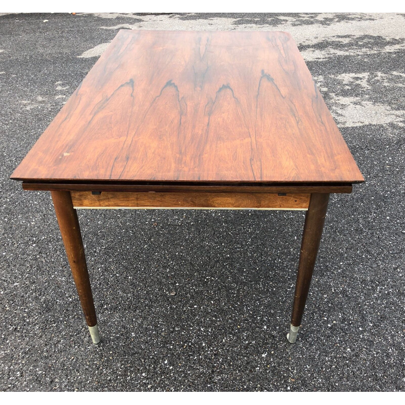 Table Vintage extensible en palissandre 1970