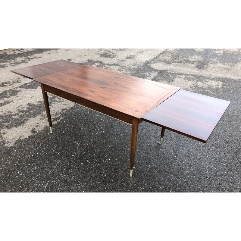 Vintage extendible table made of rosewood 1970