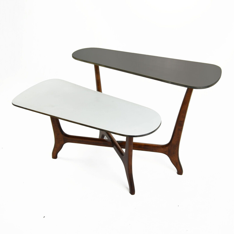 Vintage sight table in teak germany 1960s 