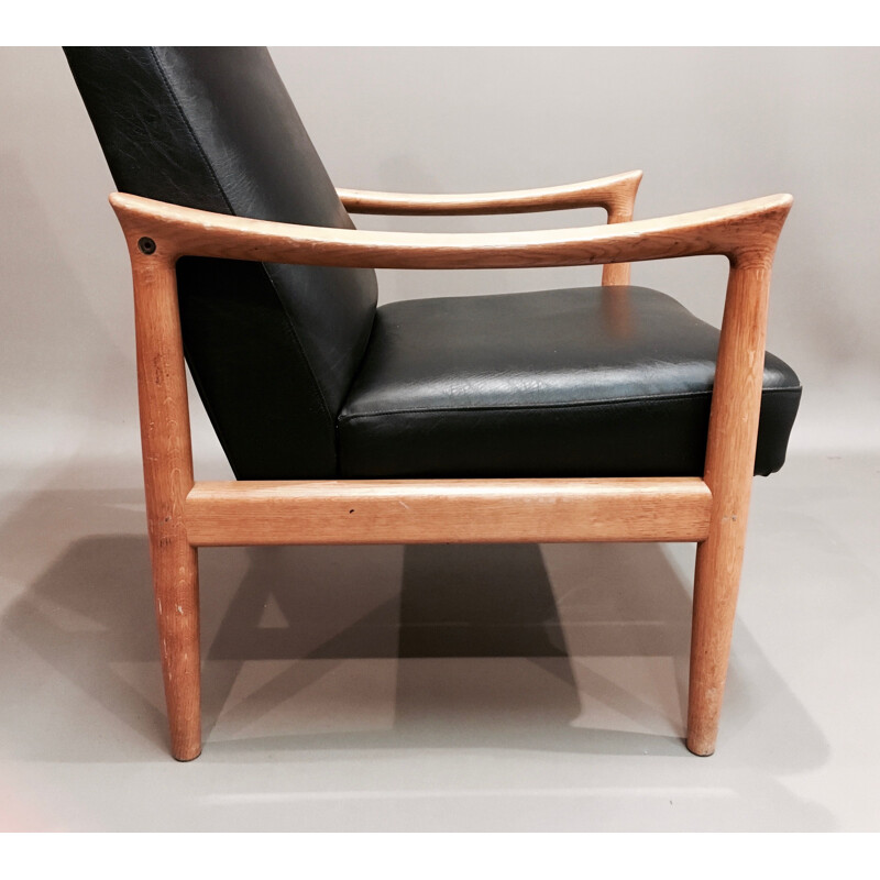 Ensemble canapé et fauteuils vintage Fritz Hansen design scandinave 1950