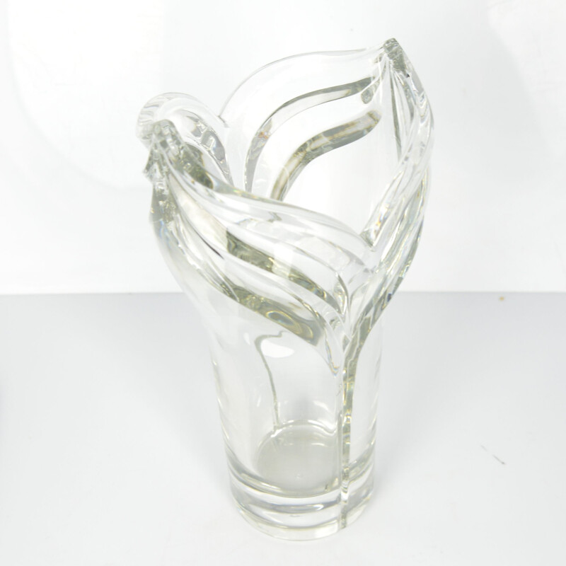 Vintage Baccarat Crystal Vase, France 1970