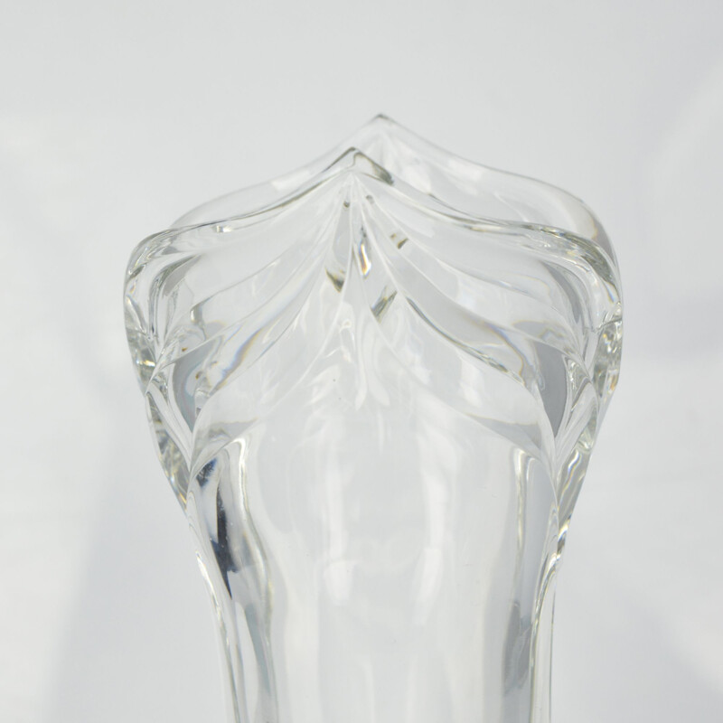Vase vintage en cristal Baccarat , France 1970