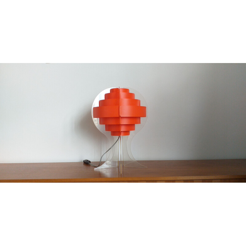 Lampe de table vintage conçue par Preben Jacobsen et Flemming Brylle, 1970