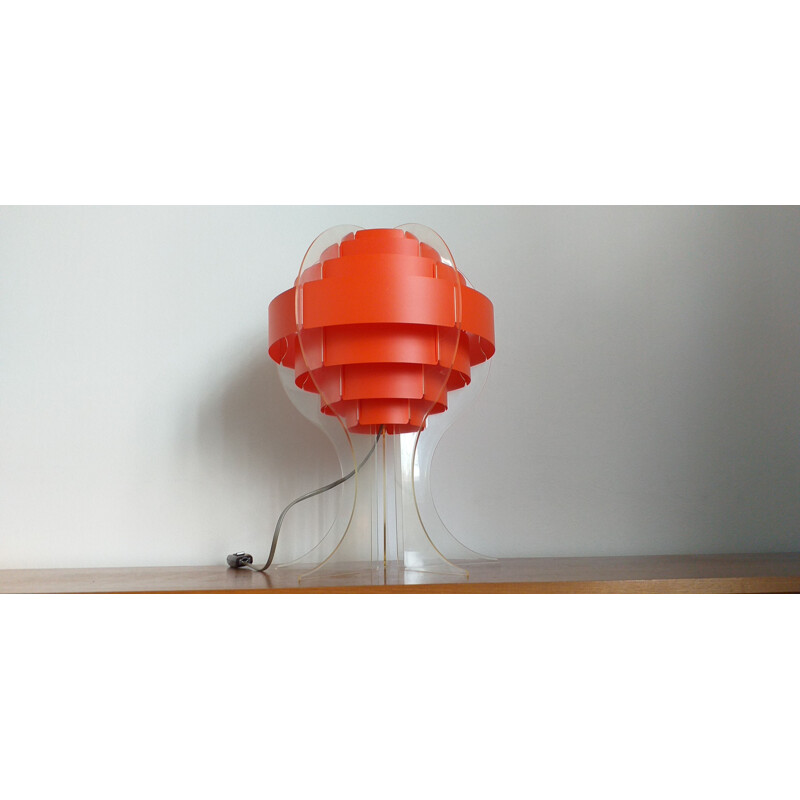 Lampe de table vintage conçue par Preben Jacobsen et Flemming Brylle, 1970