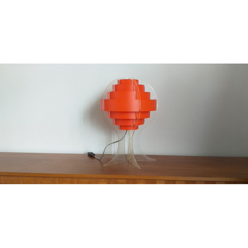 Vintage table lamp designed by Preben Jacobsen & Flemming Brylle, 1970s