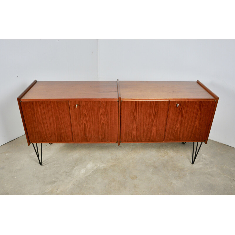 Enfilade vintage danoise en teck, 1960