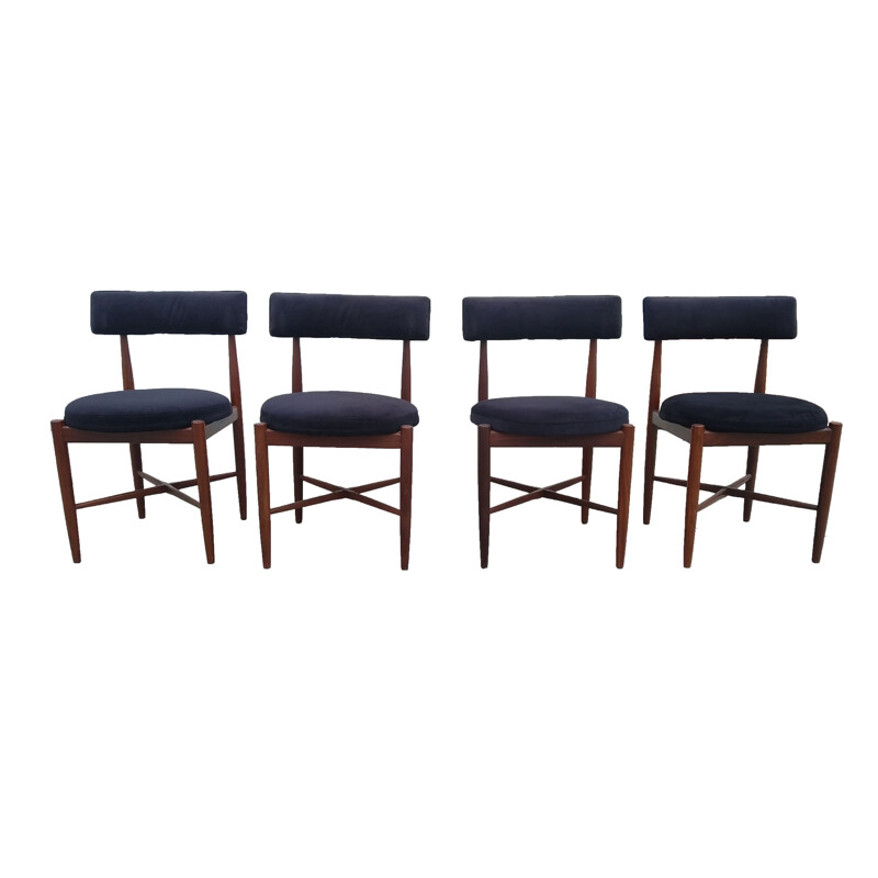 Ensemble de 4 chaises vintage en teck par Kofod Larsen pour G-Plan, 1960