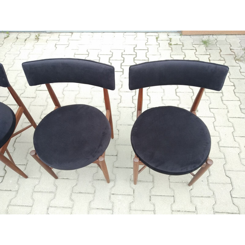 Set of 4 vintage dining chairs in teak by Kofod Larsen for G-Plan, 1960s
