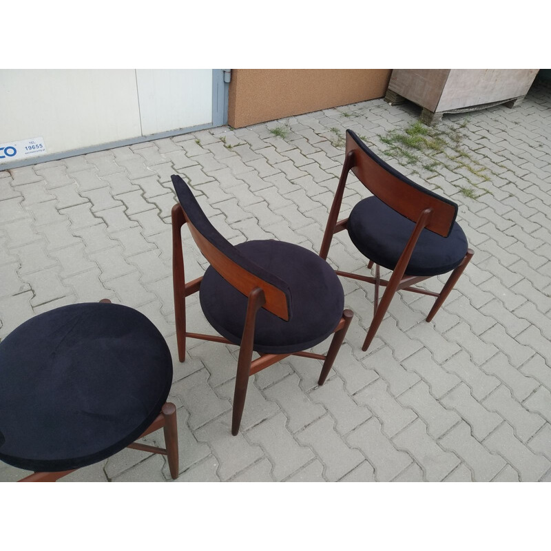 Set of 4 vintage dining chairs in teak by Kofod Larsen for G-Plan, 1960s