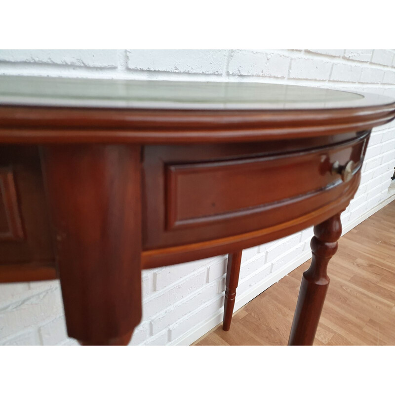 Vintage side table with drawer in mahogany, Denmark 1980